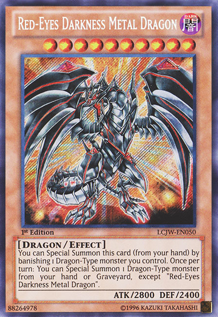 Red-Eyes Darkness Metal Dragon [LCJW-EN050] Secret Rare | L.A. Mood Comics and Games