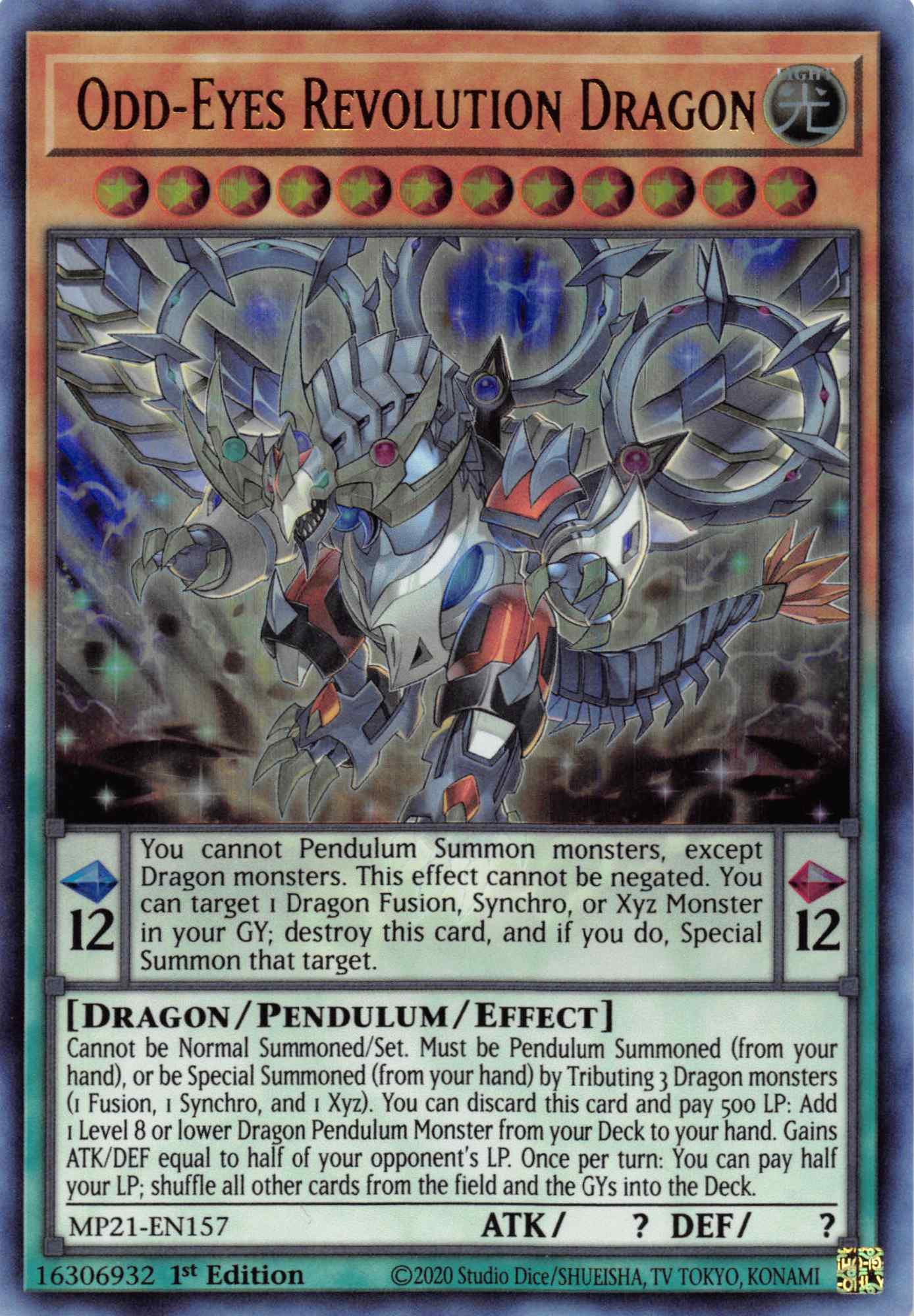 Odd-Eyes Revolution Dragon [MP21-EN157] Ultra Rare | L.A. Mood Comics and Games