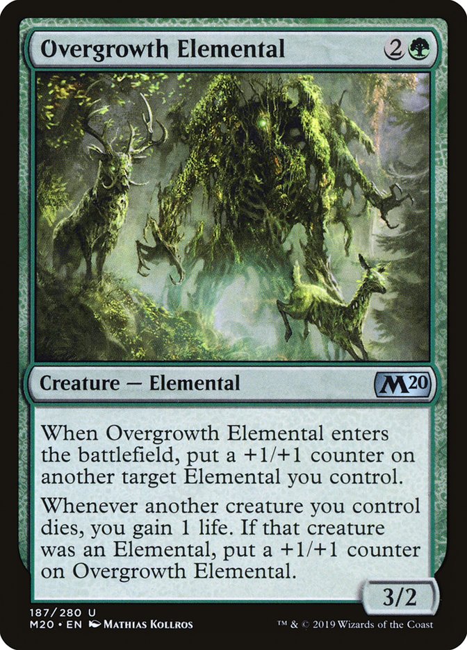 Overgrowth Elemental [Core Set 2020] | L.A. Mood Comics and Games