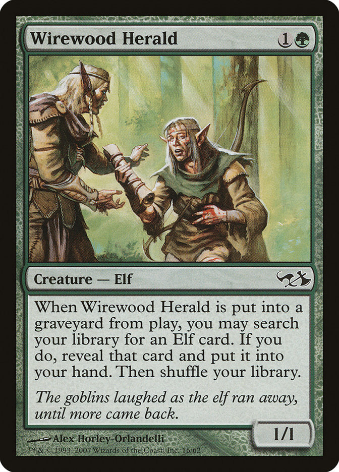 Wirewood Herald [Duel Decks: Elves vs. Goblins] | L.A. Mood Comics and Games