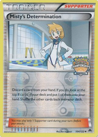Misty's Determination (104/122) (Regional Championship Promo) [XY: BREAKpoint] | L.A. Mood Comics and Games