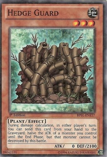 Hedge Guard [BP01-EN157] Starfoil Rare | L.A. Mood Comics and Games