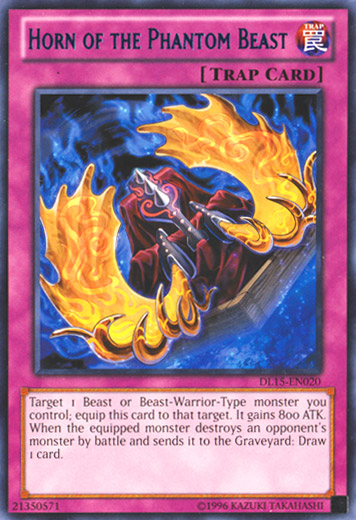 Horn of the Phantom Beast (Blue) [DL15-EN020] Rare | L.A. Mood Comics and Games