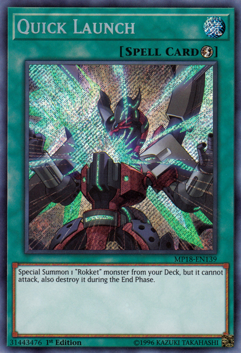 Quick Launch [MP18-EN139] Secret Rare | L.A. Mood Comics and Games