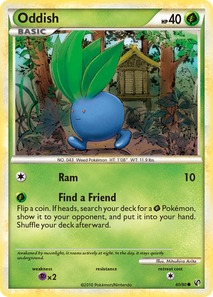 Oddish (60/90) [HeartGold & SoulSilver: Undaunted] | L.A. Mood Comics and Games