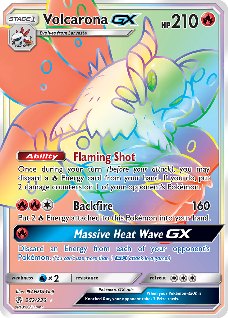 Volcarona GX (252/236) [Sun & Moon: Cosmic Eclipse] | L.A. Mood Comics and Games