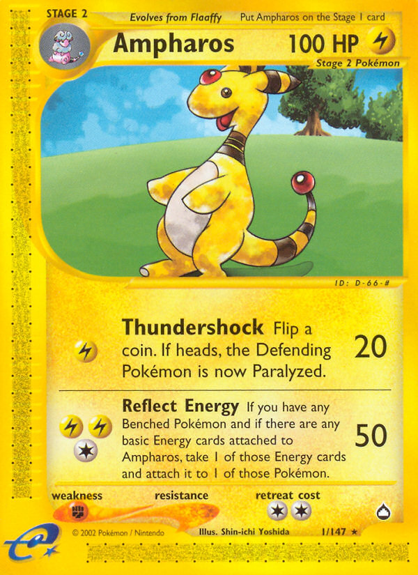 Ampharos (1/147) [Aquapolis] | L.A. Mood Comics and Games