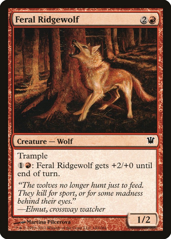 Feral Ridgewolf [Innistrad] | L.A. Mood Comics and Games