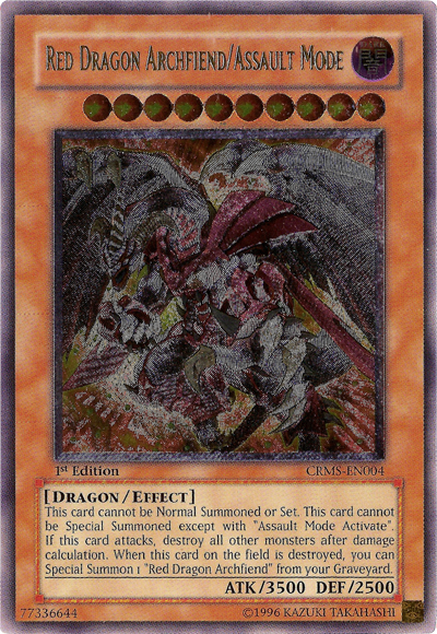 Red Dragon Archfiend/Assault Mode [CRMS-EN004] Ultimate Rare | L.A. Mood Comics and Games