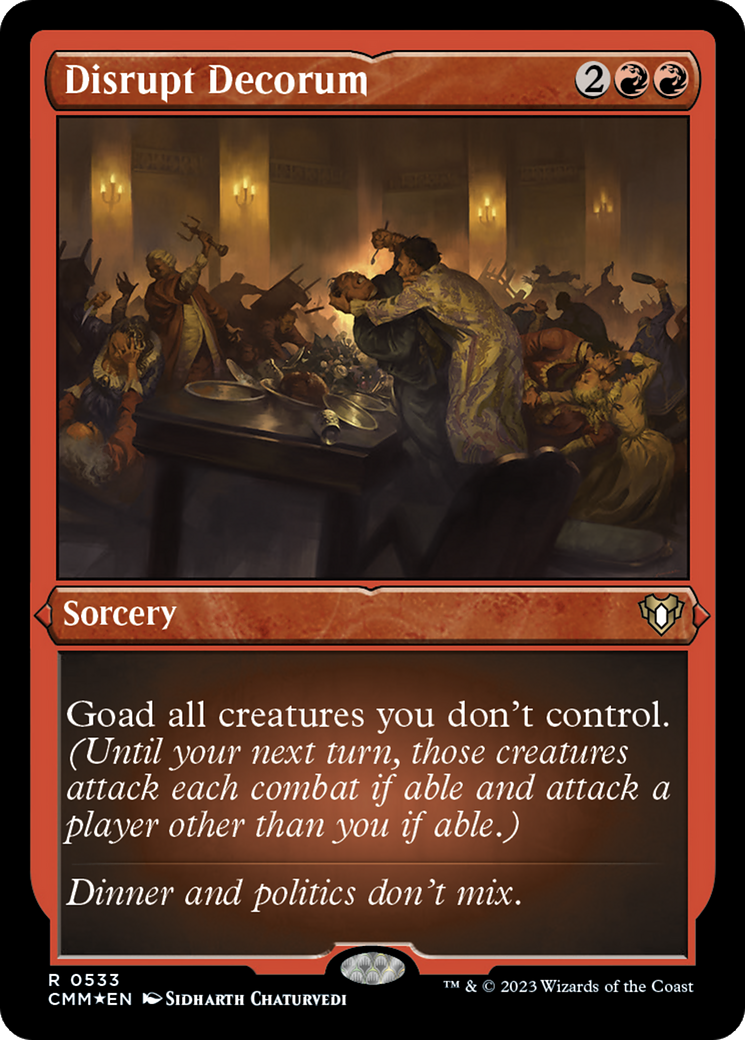 Disrupt Decorum (Foil Etched) [Commander Masters] | L.A. Mood Comics and Games