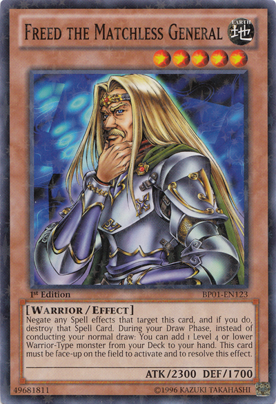 Freed the Matchless General [BP01-EN123] Starfoil Rare | L.A. Mood Comics and Games