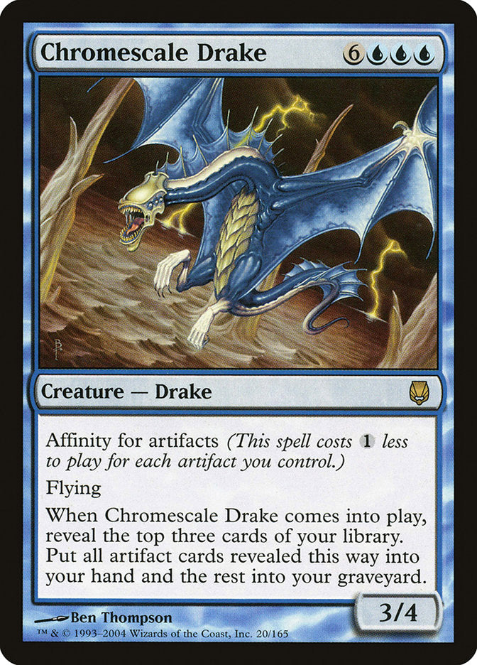 Chromescale Drake [Darksteel] | L.A. Mood Comics and Games