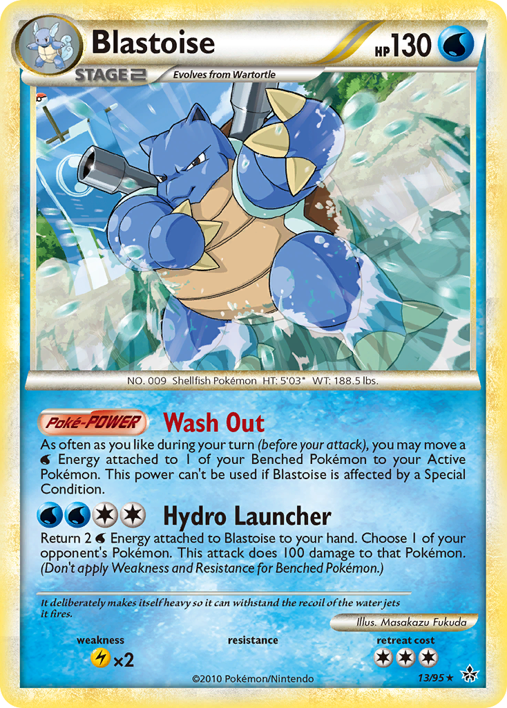 Blastoise (13/95) [HeartGold & SoulSilver: Unleashed] | L.A. Mood Comics and Games
