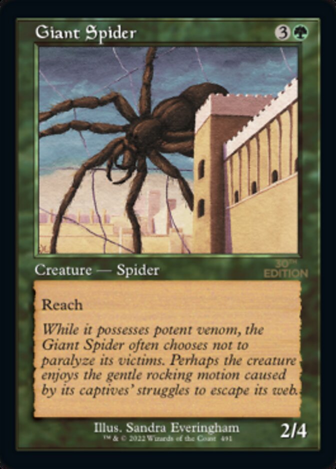 Giant Spider (Retro) [30th Anniversary Edition] | L.A. Mood Comics and Games