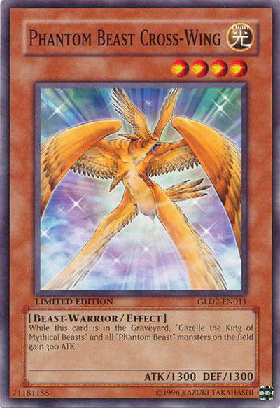 Phantom Beast Cross-Wing [GLD2-EN011] Common | L.A. Mood Comics and Games