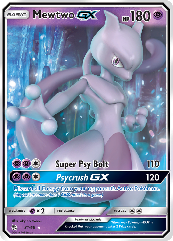 Mewtwo GX (31/68) [Sun & Moon: Hidden Fates] | L.A. Mood Comics and Games