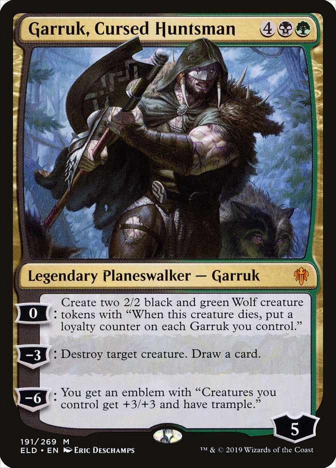Garruk, Cursed Huntsman [Throne of Eldraine] | L.A. Mood Comics and Games