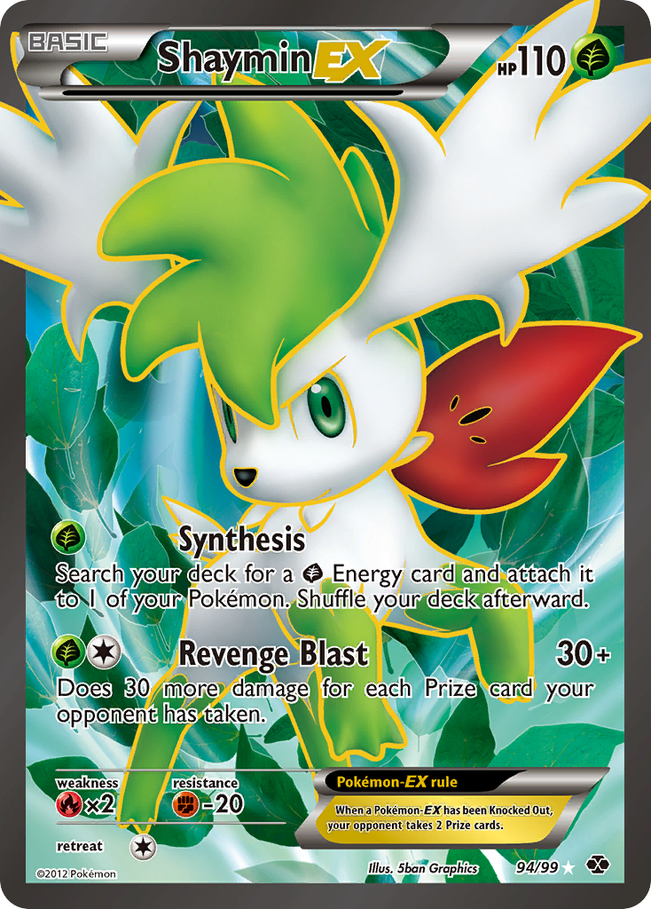 Shaymin EX (94/99) [Black & White: Next Destinies] | L.A. Mood Comics and Games