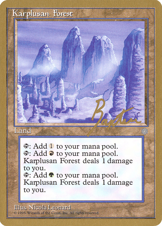 Karplusan Forest (George Baxter) [Pro Tour Collector Set] | L.A. Mood Comics and Games