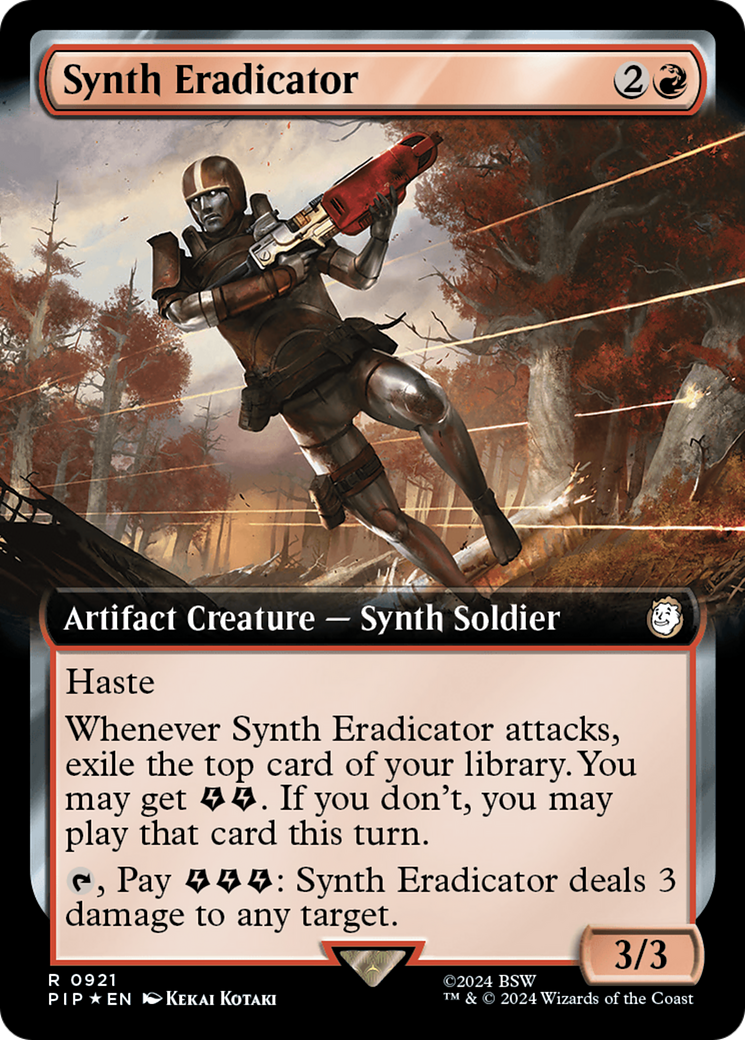 Synth Eradicator (Extended Art) (Surge Foil) [Fallout] | L.A. Mood Comics and Games