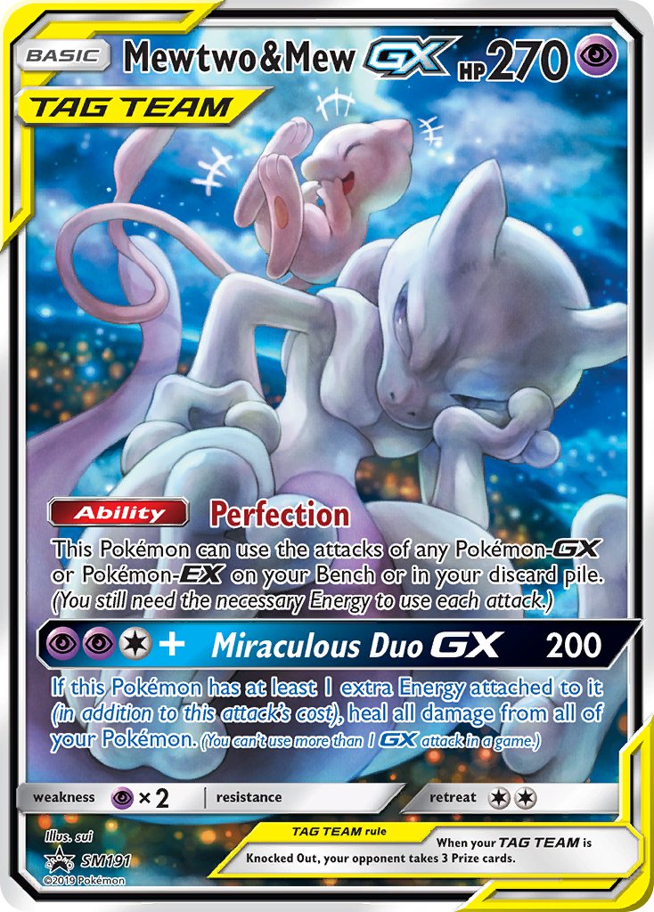 Mewtwo & Mew GX (SM191) [Sun & Moon: Black Star Promos] | L.A. Mood Comics and Games