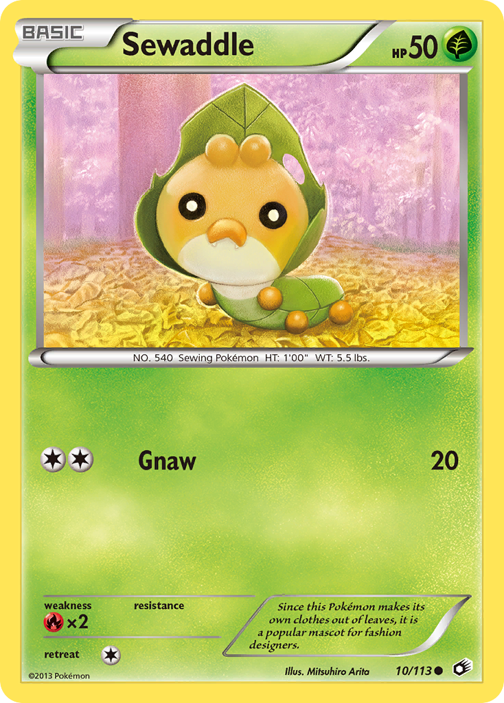 Sewaddle (10/113) [Black & White: Legendary Treasures] | L.A. Mood Comics and Games