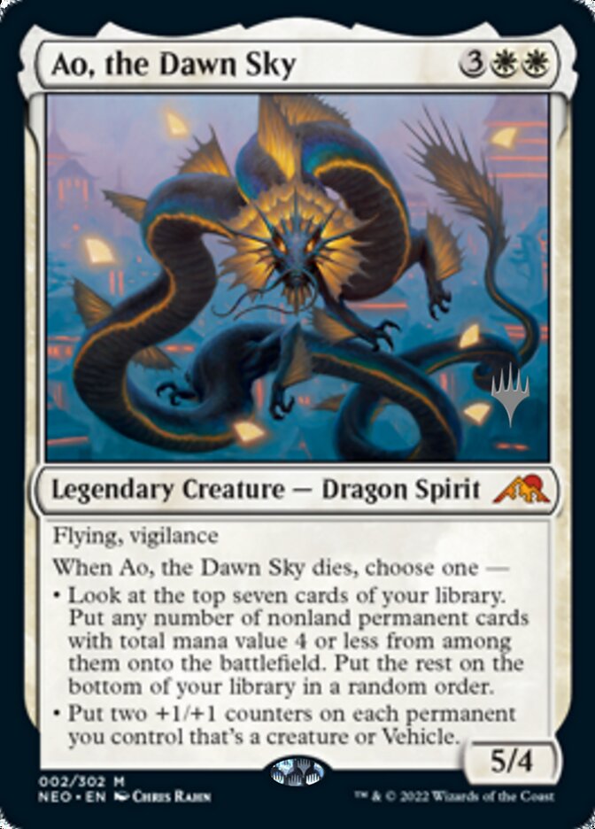 Ao, the Dawn Sky (Promo Pack) [Kamigawa: Neon Dynasty Promos] | L.A. Mood Comics and Games