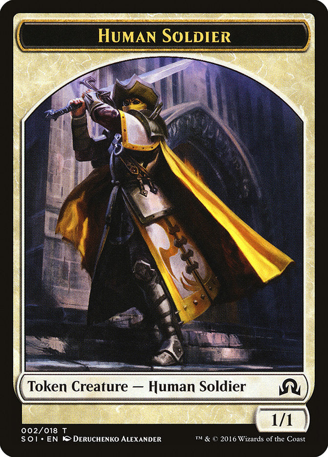 Human Soldier Token [Shadows over Innistrad Tokens] | L.A. Mood Comics and Games