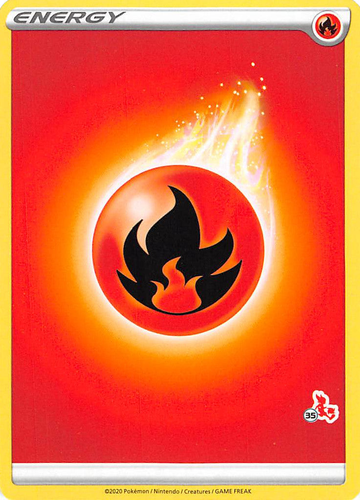 Fire Energy (Cinderace Stamp #35) [Battle Academy 2022] | L.A. Mood Comics and Games