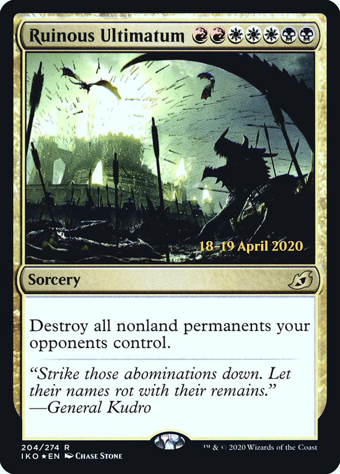Ruinous Ultimatum [Ikoria: Lair of Behemoths Prerelease Promos] | L.A. Mood Comics and Games
