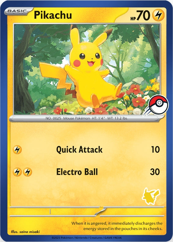 Pikachu (Blue Border) [My First Battle] | L.A. Mood Comics and Games