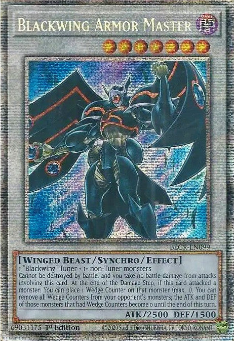 Blackwing Armor Master [BLCR-EN099] Starlight Rare | L.A. Mood Comics and Games