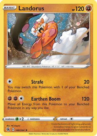 Landorus (148/264) (Cosmos Holo) [Sword & Shield: Fusion Strike] | L.A. Mood Comics and Games