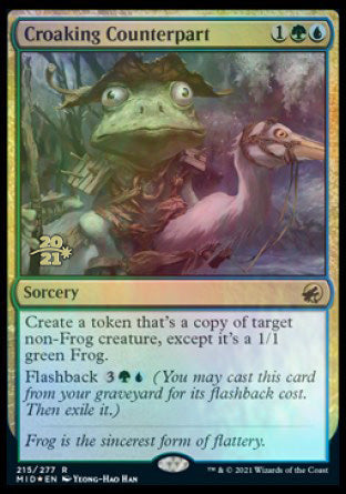 Croaking Counterpart [Innistrad: Midnight Hunt Prerelease Promos] | L.A. Mood Comics and Games