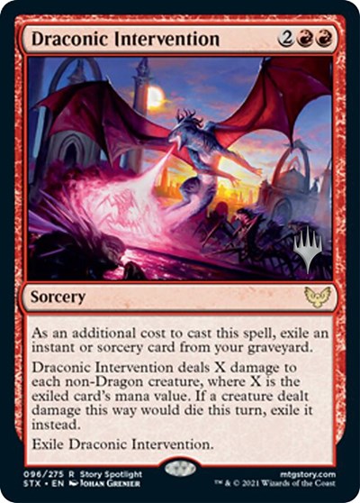 Draconic Intervention (Promo Pack) [Strixhaven: School of Mages Promos] | L.A. Mood Comics and Games