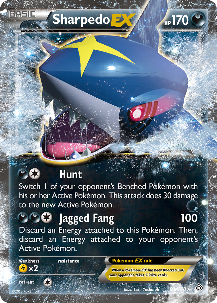 Sharpedo EX (91/160) [XY: Primal Clash] | L.A. Mood Comics and Games