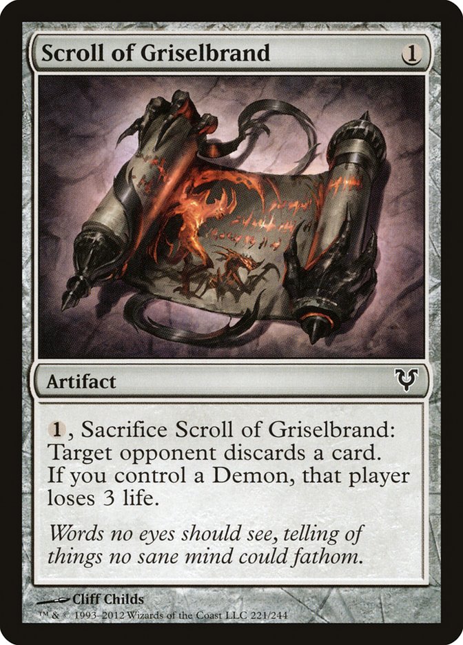 Scroll of Griselbrand [Avacyn Restored] | L.A. Mood Comics and Games