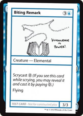 Biting Remark (2021 Edition) [Mystery Booster Playtest Cards] | L.A. Mood Comics and Games