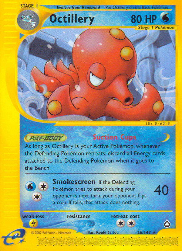 Octillery (26/147) [Aquapolis] | L.A. Mood Comics and Games