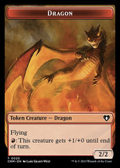 Soldier // Dragon (0020) Double-Sided Token [Commander Masters Tokens] | L.A. Mood Comics and Games