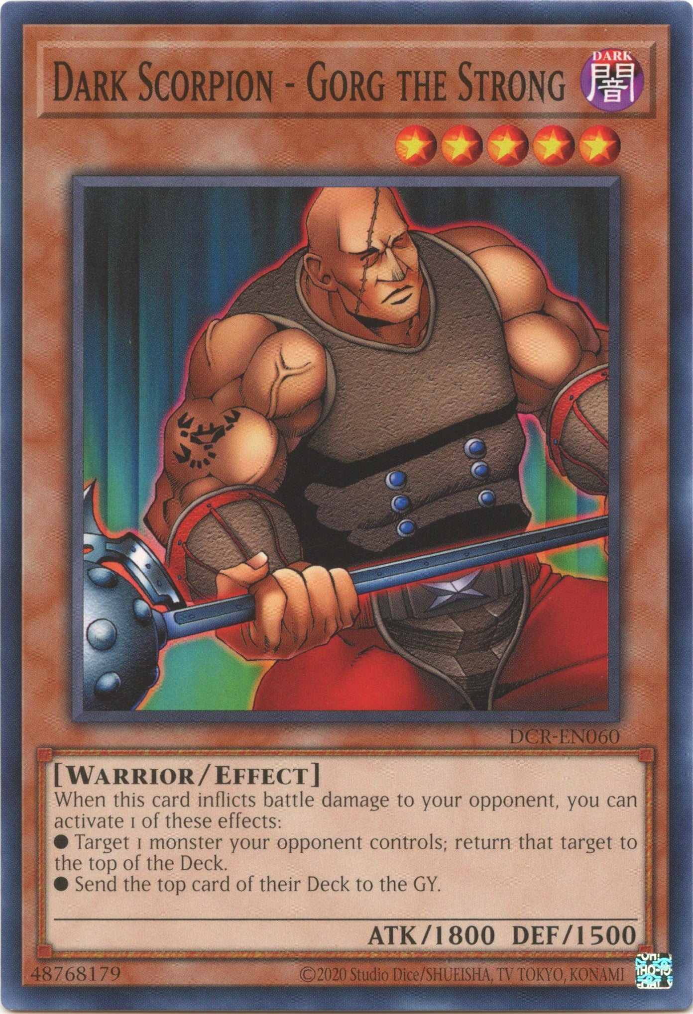 Dark Scorpion - Gorg the Strong (25th Anniversary) [DCR-EN060] Common | L.A. Mood Comics and Games