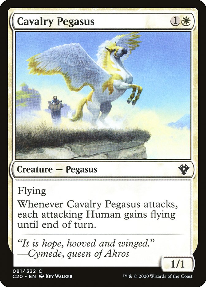 Cavalry Pegasus [Commander 2020] | L.A. Mood Comics and Games