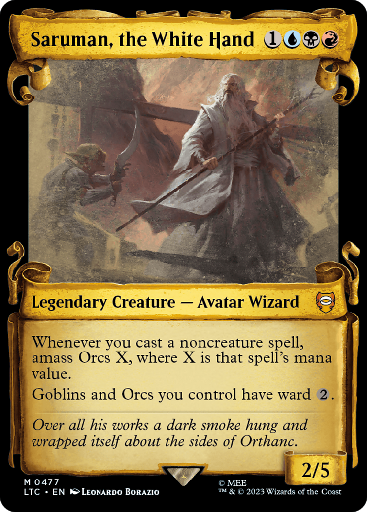 Saruman, the White Hand [The Lord of the Rings: Tales of Middle-Earth Commander Showcase Scrolls] | L.A. Mood Comics and Games