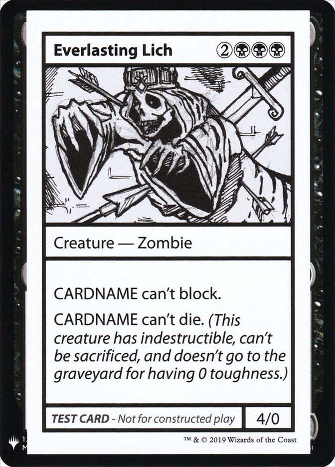 Everlasting Lich [Mystery Booster Playtest Cards] | L.A. Mood Comics and Games