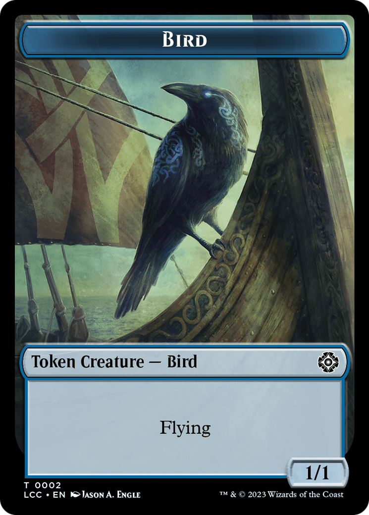 Bird // Merfolk (0003) Double-Sided Token [The Lost Caverns of Ixalan Commander Tokens] | L.A. Mood Comics and Games