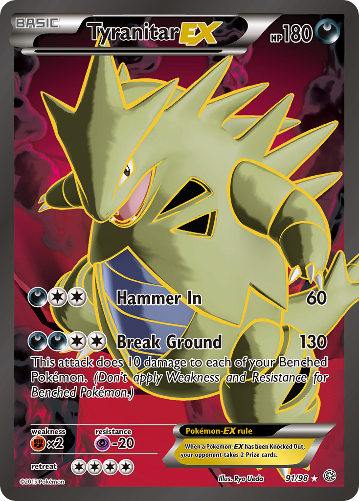 Tyranitar EX (91/98) [XY: Ancient Origins] | L.A. Mood Comics and Games