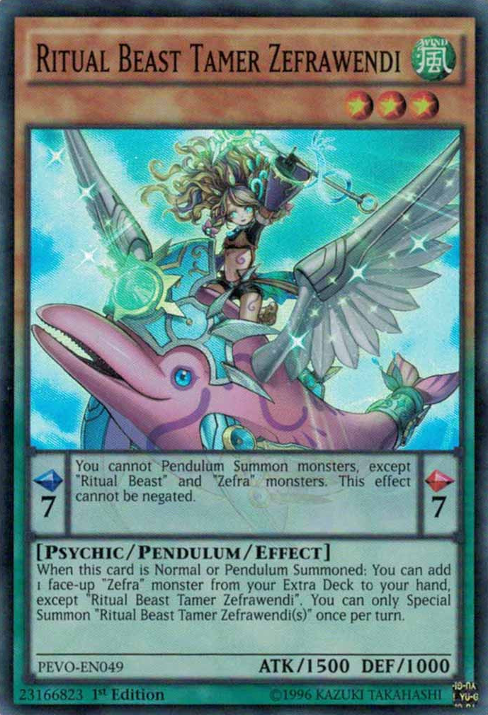 Ritual Beast Tamer Zefrawendi [PEVO-EN049] Super Rare | L.A. Mood Comics and Games