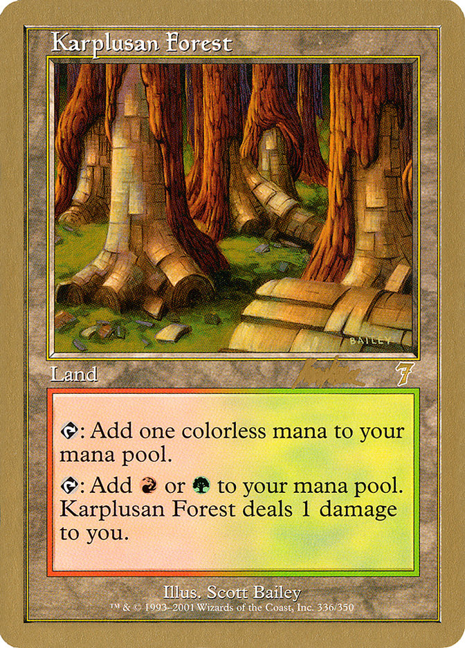 Karplusan Forest (Brian Kibler) [World Championship Decks 2002] | L.A. Mood Comics and Games