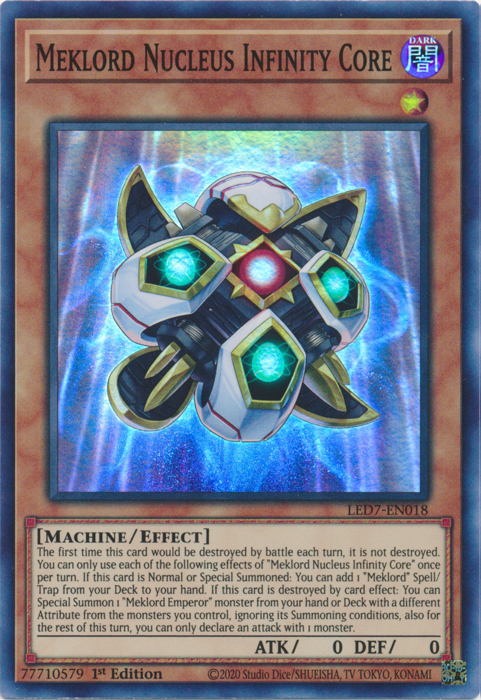 Meklord Nucleus Infinity Core [LED7-EN018] Super Rare | L.A. Mood Comics and Games