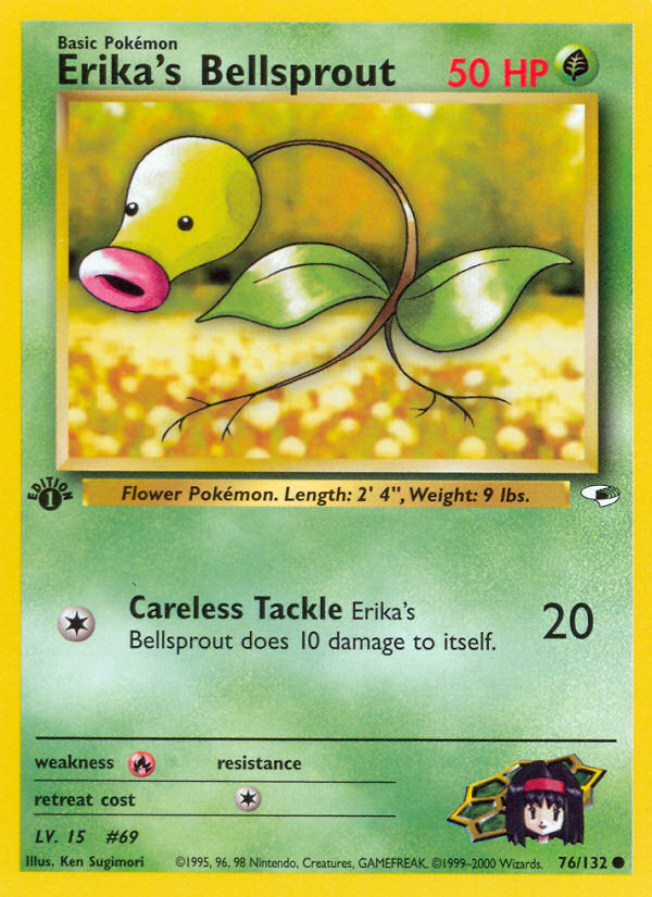 Erika's Bellsprout (76/132) [Gym Heroes 1st Edition] | L.A. Mood Comics and Games